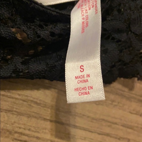 (2) Xhilaration Push up Racerback Lace Bralette BK - Picture 4 of 8